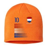 Netherlands Soccer Fans Jersey Dutch Flag Football Lovers Sustainable Beanie