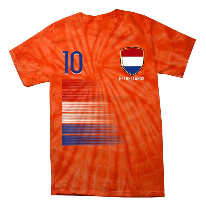 Netherlands Soccer Fans Jersey Dutch Flag Football Lovers Tie-Dye T-Shirt