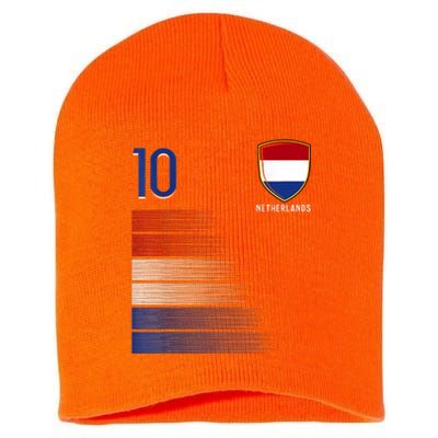 Netherlands Soccer Fans Jersey Dutch Flag Football Lovers Short Acrylic Beanie