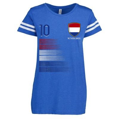 Netherlands Soccer Fans Jersey Dutch Flag Football Lovers Enza Ladies Jersey Football T-Shirt