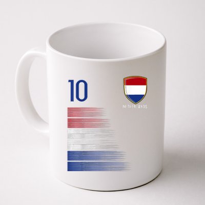 Netherlands Soccer Fans Jersey Dutch Flag Football Lovers Coffee Mug