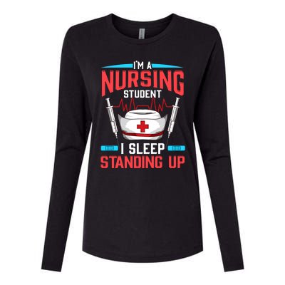 Nursing Student Funny Gift Future Nurse Meaningful Gift Womens Cotton Relaxed Long Sleeve T-Shirt