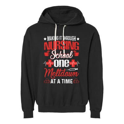 Nursing School Funny Nursing Student Nurses Day Gift Cool Gift Garment-Dyed Fleece Hoodie