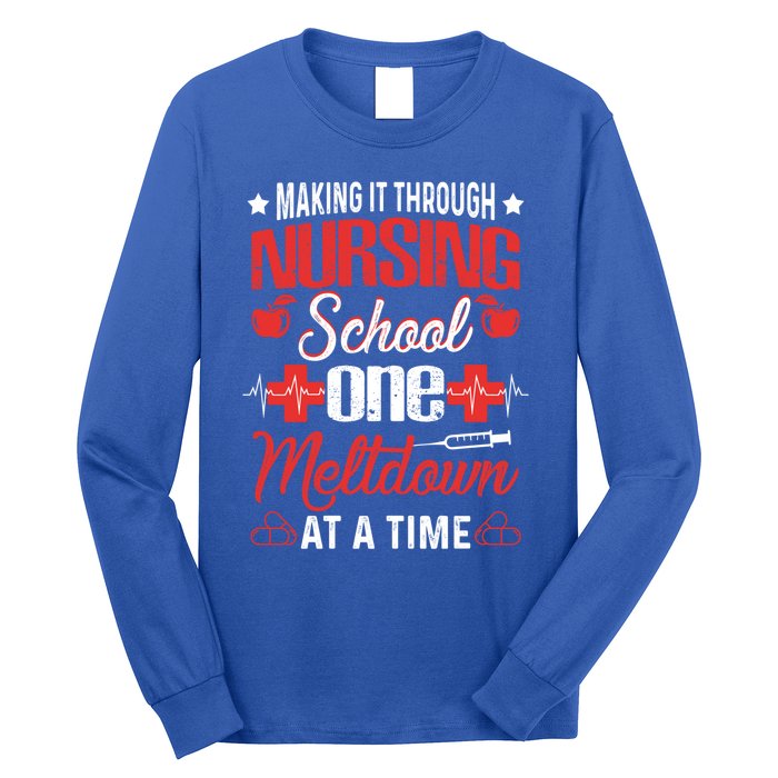 Nursing School Funny Nursing Student Nurses Day Gift Cool Gift Long Sleeve Shirt