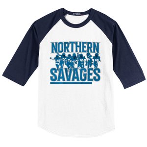 Northern Savages Football Lover Baseball Sleeve Shirt