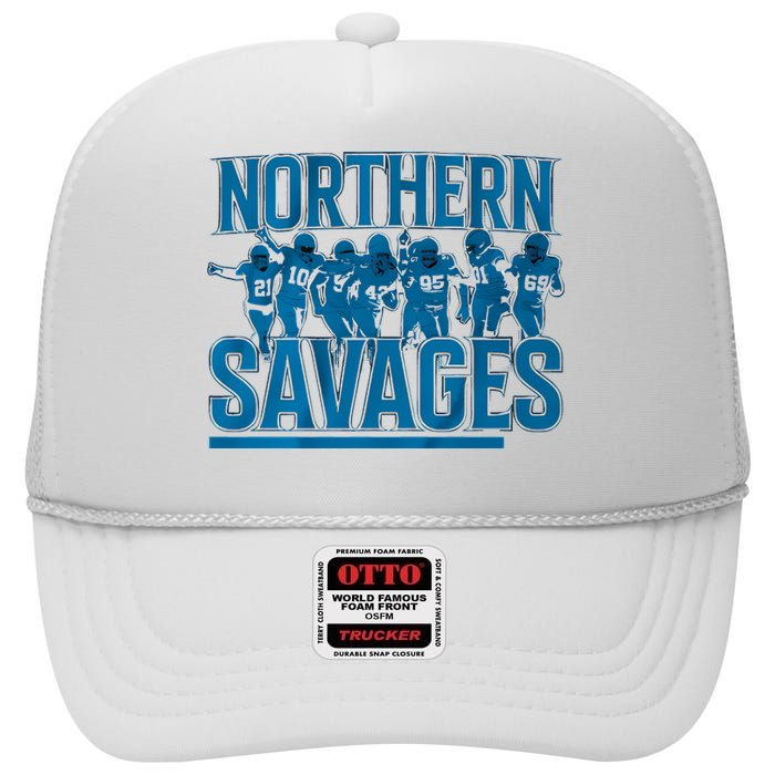 Northern Savages Football Lover High Crown Mesh Back Trucker Hat