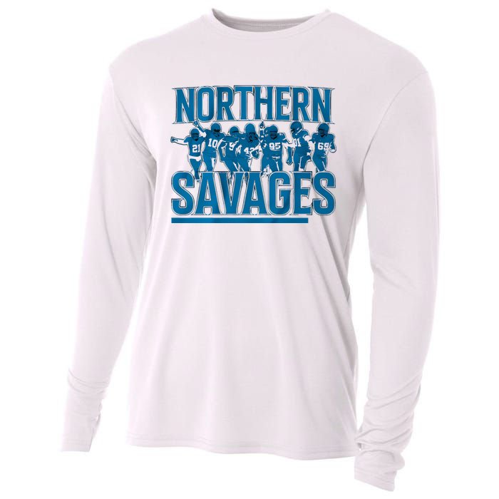 Northern Savages Football Lover Cooling Performance Long Sleeve Crew