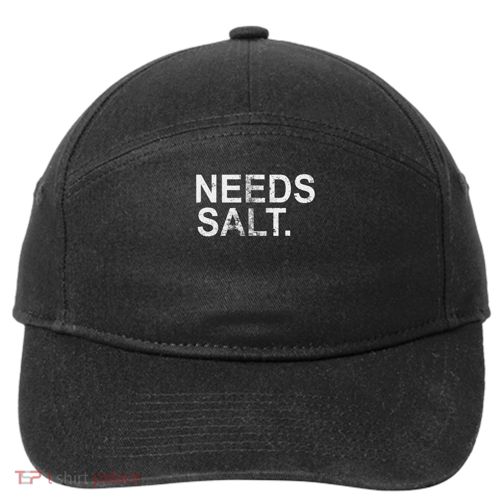 Needs Salt Funny Cooking Chef 7-Panel Snapback Hat