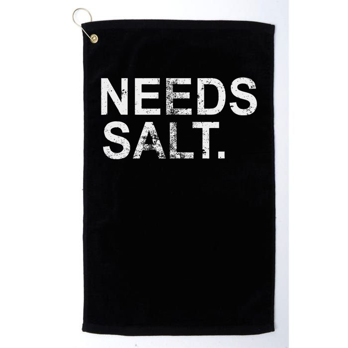 Needs Salt Funny Cooking Chef Golf Towel