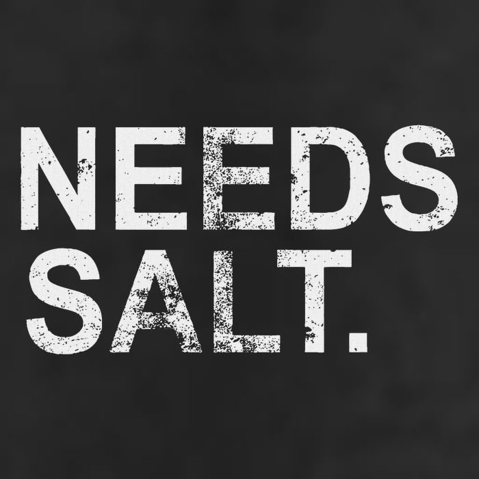 Needs Salt Funny Cooking Chef Golf Towel