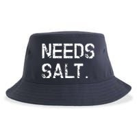 Needs Salt Funny Cooking Chef Gift Sustainable Bucket Hat