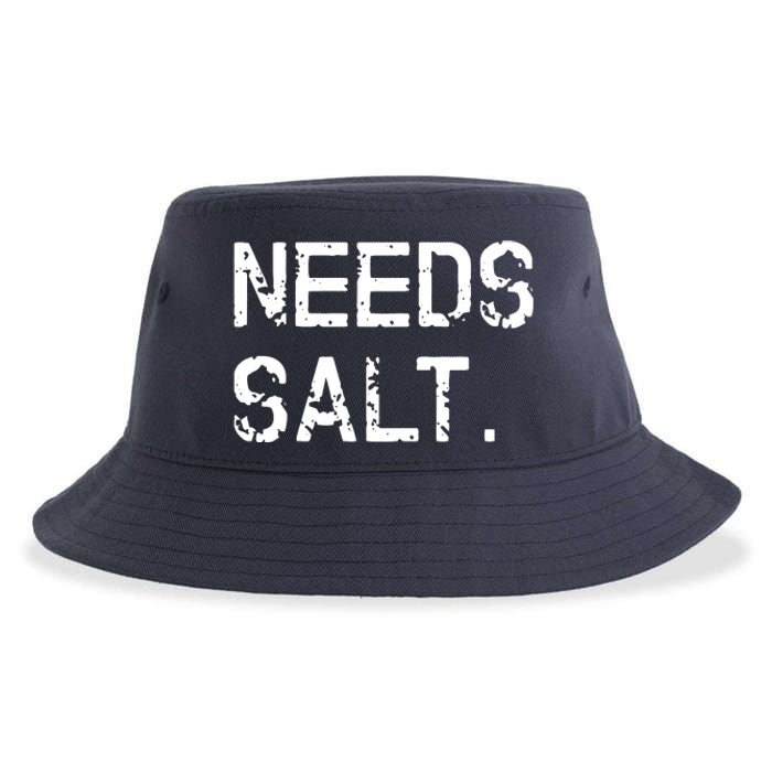 Needs Salt Funny Cooking Chef Gift Sustainable Bucket Hat