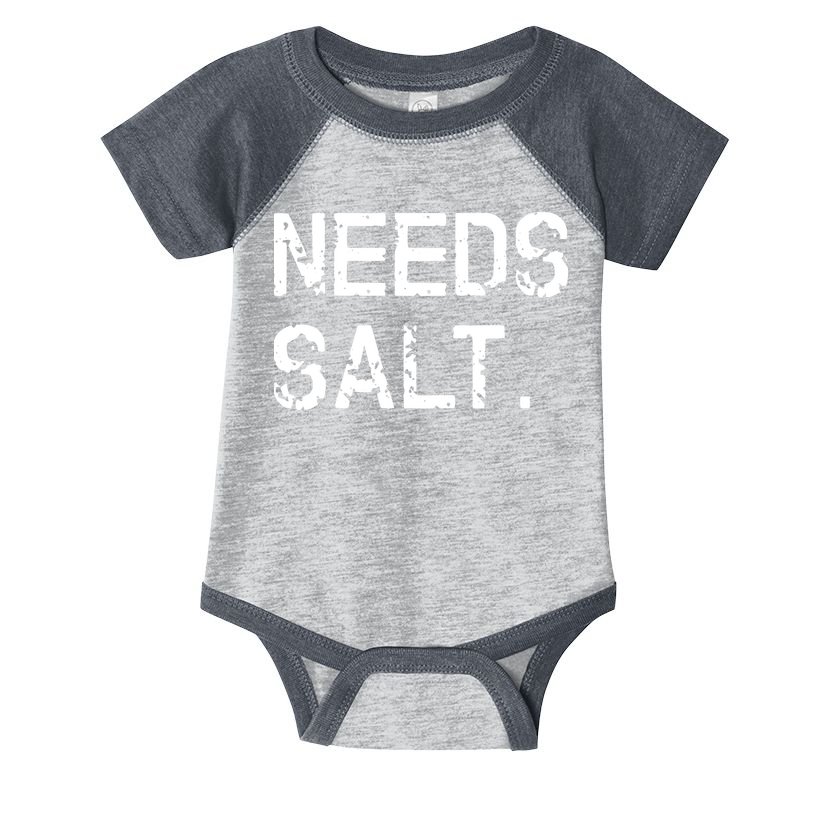 Needs Salt Funny Cooking Chef Gift Infant Baby Jersey Bodysuit