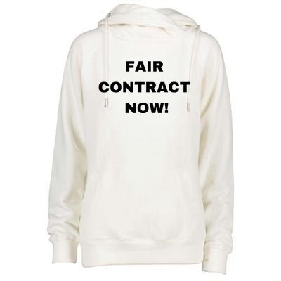 Nurses Strike Fair Contract Now Graphic Tee Womens Funnel Neck Pullover Hood