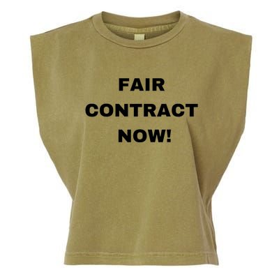 Nurses Strike Fair Contract Now Graphic Tee Garment-Dyed Women's Muscle Tee