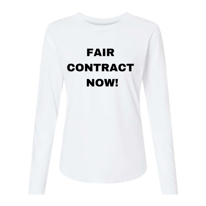 Nurses Strike Fair Contract Now Graphic Tee Womens Cotton Relaxed Long Sleeve T-Shirt