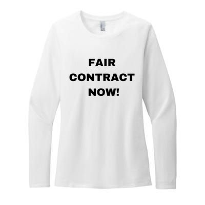 Nurses Strike Fair Contract Now Graphic Tee Womens CVC Long Sleeve Shirt