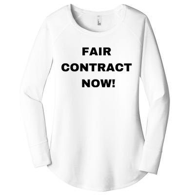 Nurses Strike Fair Contract Now Graphic Tee Women's Perfect Tri Tunic Long Sleeve Shirt