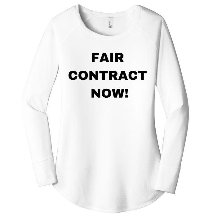 Nurses Strike Fair Contract Now Graphic Tee Women's Perfect Tri Tunic Long Sleeve Shirt