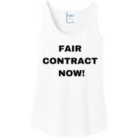 Nurses Strike Fair Contract Now Graphic Tee Ladies Essential Tank