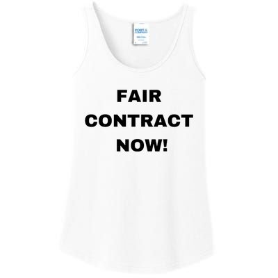 Nurses Strike Fair Contract Now Graphic Tee Ladies Essential Tank