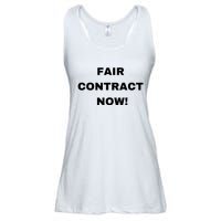 Nurses Strike Fair Contract Now Graphic Tee Ladies Essential Flowy Tank