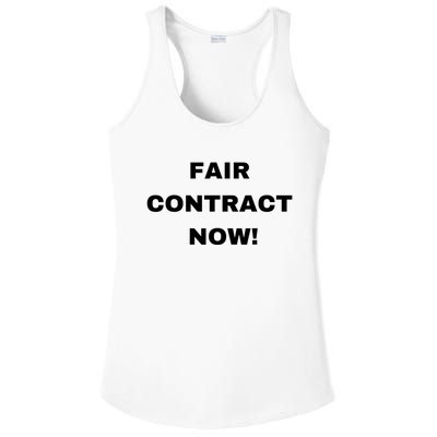 Nurses Strike Fair Contract Now Graphic Tee Ladies PosiCharge Competitor Racerback Tank