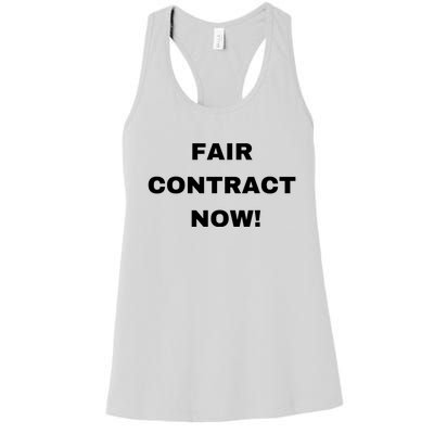 Nurses Strike Fair Contract Now Graphic Tee Women's Racerback Tank