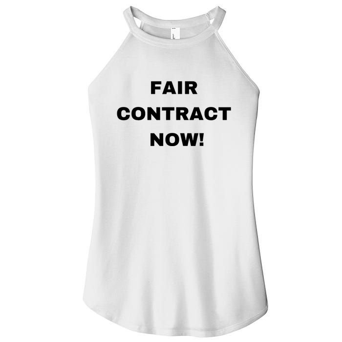 Nurses Strike Fair Contract Now Graphic Tee Women's Perfect Tri Rocker Tank