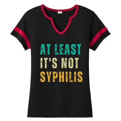 Not Syphilis Funny Post Surgery Gag Gifts Get Well Soon Gift Ladies Halftime Notch Neck Tee