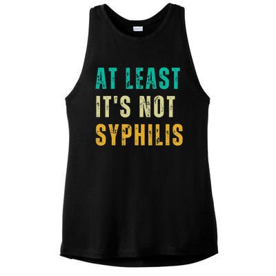 Not Syphilis Funny Post Surgery Gag Gifts Get Well Soon Gift Ladies PosiCharge Tri-Blend Wicking Tank