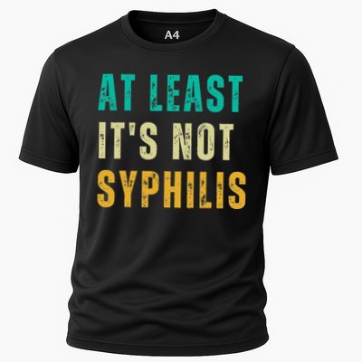 Not Syphilis Funny Post Surgery Gag Gifts Get Well Soon Gift Cooling Performance Crew T-Shirt