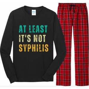 Not Syphilis Funny Post Surgery Gag Gifts Get Well Soon Gift Long Sleeve Pajama Set