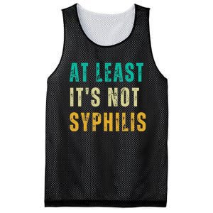 Not Syphilis Funny Post Surgery Gag Gifts Get Well Soon Gift Mesh Reversible Basketball Jersey Tank