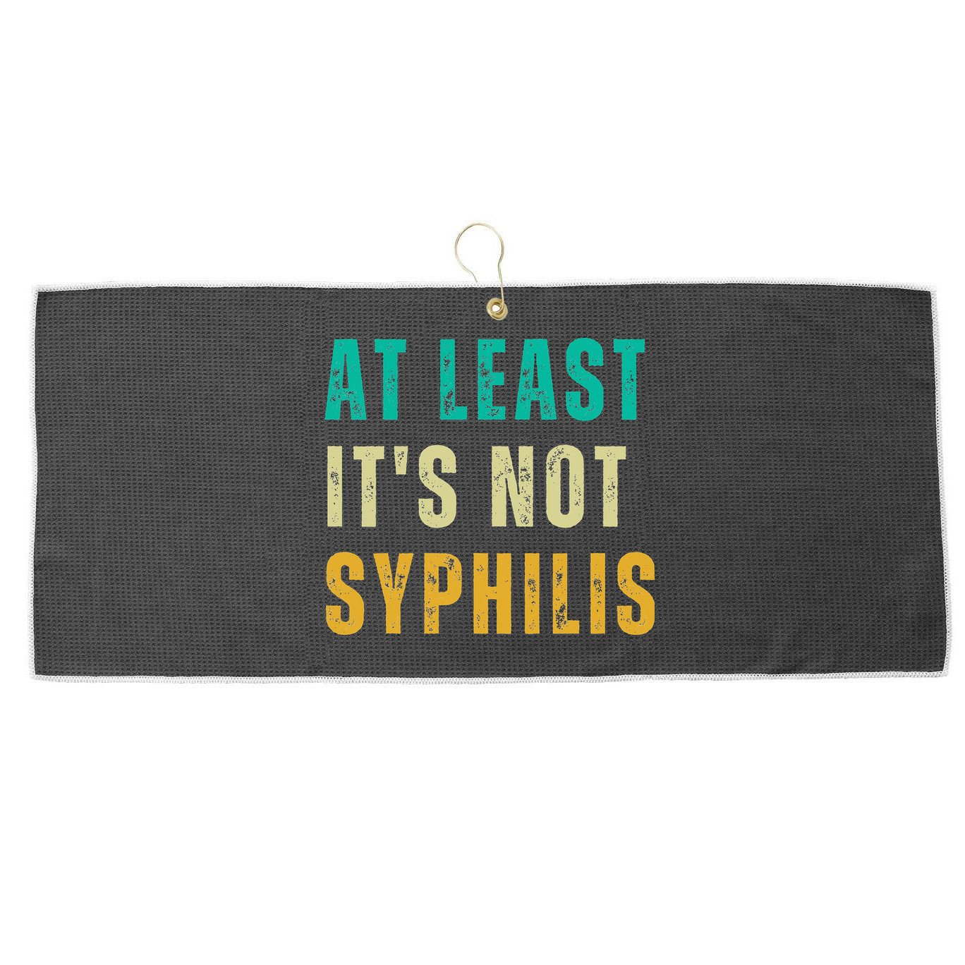 Not Syphilis Funny Post Surgery Gag Gifts Get Well Soon Gift Large Microfiber Waffle Golf Towel