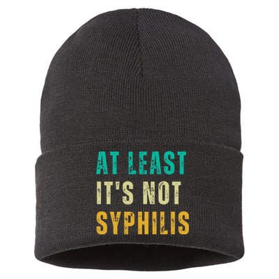 Not Syphilis Funny Post Surgery Gag Gifts Get Well Soon Gift Sustainable Knit Beanie