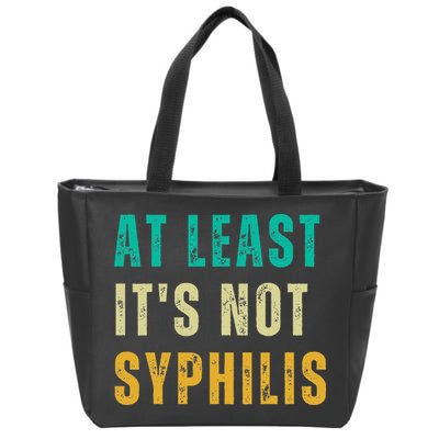 Not Syphilis Funny Post Surgery Gag Gifts Get Well Soon Gift Zip Tote Bag