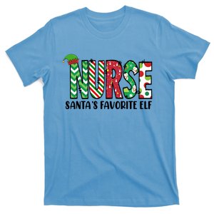 Nurse SantaS Favorite Elf Funny Nurse Merry Christmas Gift T-Shirt