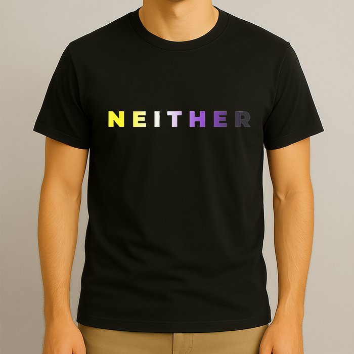 Neither Subtle Flag Enby T-Shirt