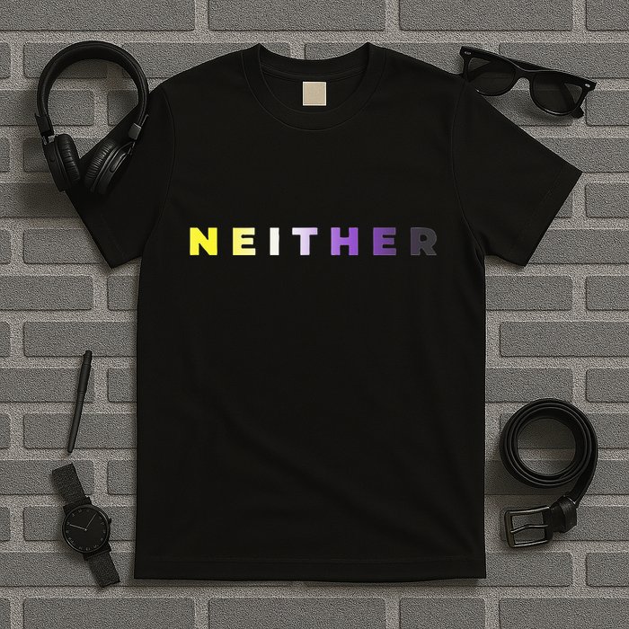 Neither Subtle Flag Enby T-Shirt