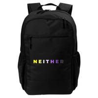 Neither Subtle Flag Enby Daily Commute Backpack