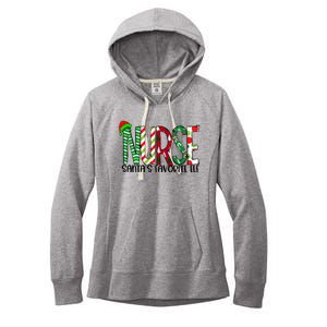 Nurse SantaS Favorite Gift Nurse Life Santas Fav Nurse Cute Gift Women's Fleece Hoodie