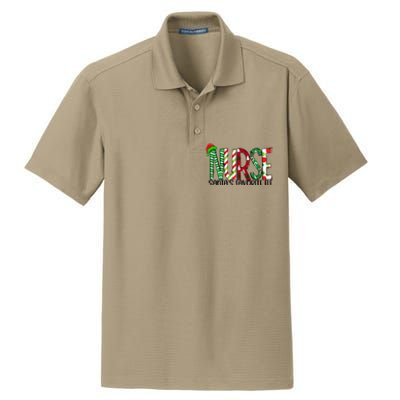 Nurse SantaS Favorite Gift Nurse Life Santas Fav Nurse Cute Gift Dry Zone Grid Polo