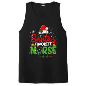 Nurse Santas Favorite Nurse Funny Christmas Funny Gift PosiCharge Competitor Tank