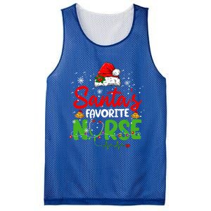 Nurse Santas Favorite Nurse Funny Christmas Funny Gift Mesh Reversible Basketball Jersey Tank