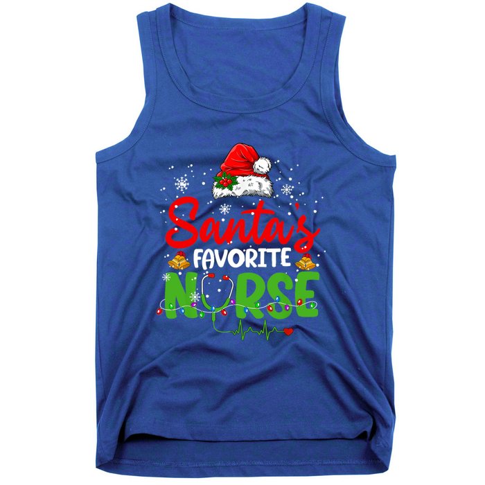 Nurse Santas Favorite Nurse Funny Christmas Funny Gift Tank Top