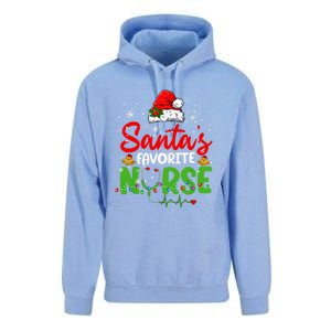 Nurse Santas Favorite Nurse Funny Christmas Funny Gift Unisex Surf Hoodie