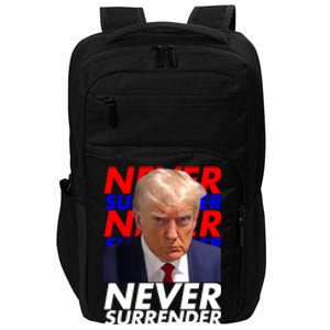 Never Surrender Fingerprint USA President Donald Trump 2024 Gift Impact Tech Backpack