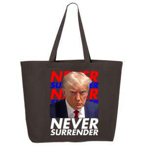 Never Surrender Fingerprint USA President Donald Trump 2024 Gift 25L Jumbo Tote