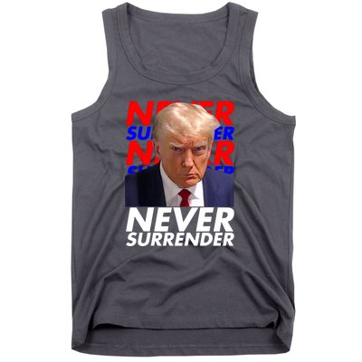 Never Surrender Fingerprint USA President Donald Trump 2024 Gift Tank Top